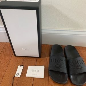 gucci slides!!